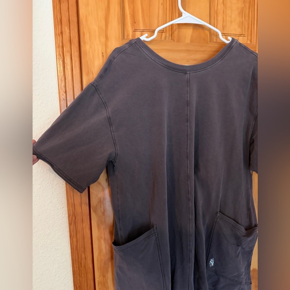 Free People Movement Hotshot Tee Romper Grey Size Small - Picture 4 of 7